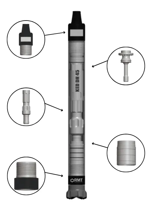 KED DH 45 Spare Parts